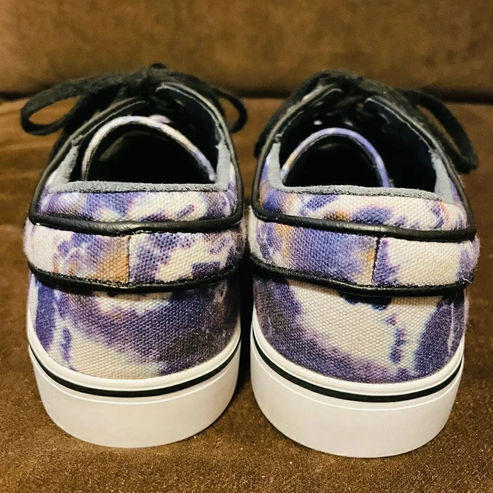 Rare Nike SB Stefan Janoski Purple Tie Dye Hip Skateboarding shoes 8 US 41 EUR